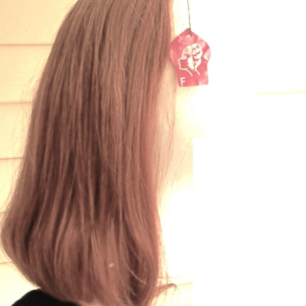 Vintage 100% Human Hair Fall from 1970's -#31 Golden brown NEW with tags - Picture 5 of 9